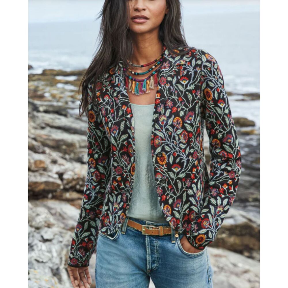 Peruvian Connection Kashmiri Knit Jacket Blazer Large - Picture 8 of 8